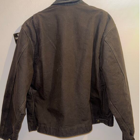 Vintage Carhartt-J97 DKB-Sandstone Detroit Blanket Lined-XL Dark Brown NWT-Coat - Picture 4 of 9
